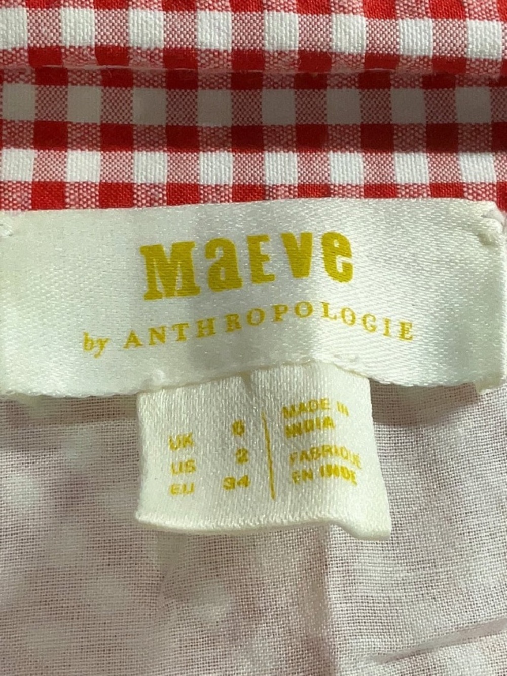 Anthropologie Maeve Asymmetric Picnic Midi Skirt US 2 / UK 6 - Picture 7 of 9